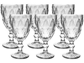 Jogo de taça em vidro linha diamante com 6UN 375ml- Original Glass
