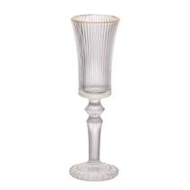 Jogo de Taça para Champanhe Graffiato em Vidro com Borda Dourada 150ml - Hauskraft