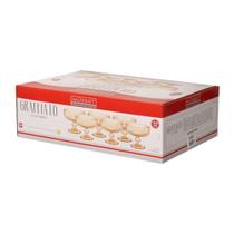 Jogo De Taça Para Sobremessa Graffiato Em Vidro 310ml 6pç Cor Ambar Jogo De Taça Para Sobremessa Graffiato Em Vidro 310ml 6pç Cor Ambar