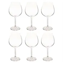 Jogo de Taça para Vinho Tinto Gastro Titânio Bohemia 650 ml com 6 Peças