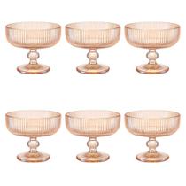 Jogo de Taça Sobremesa Cameratta Ambar 310 ml com 6 peças LHermitage Jogo de Taça Sobremesa Cameratta Ambar 310 ml com 6 peças LHermitage