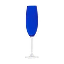 Jogo de Taças 6 Un Champanhe Cristal Gastro/Colibri Azul Cobalto 220ml