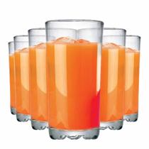 Jogo de Taças Água Suco Mirage Long Drink Vidro 300ml 6 Pcs