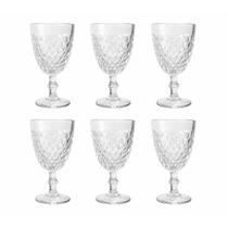 Jogo De Taças Bico Abacaxi Transparente 340ml