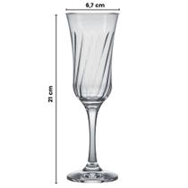 Jogo de Taças Champanhe 195ml 6 peças Lírio - Nadir - Transparente Jogo de Taças Champanhe 195ml 6 peças Lírio - Nadir - Transparente