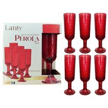 Jogo de Taças Champanhe Pérola Rubi 6 Peças 160ml Haste Mesa Posta Vidro Elegante Jantar Bebidas Resistentes Drinks Luxo Cozinha Jogo de Taças Champanhe Pérola Rubi 6 Peças 160ml Haste Mesa Posta Vidro Elegante Jantar Bebidas Resistentes Drinks Luxo Cozinha
