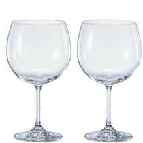 Jogo de Taças com 2 para Gin Tônica Cristal Bohemia Titânio.