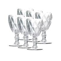 Jogo de Taças com 6 Peças de Vidro Diamond 340ML Gamma