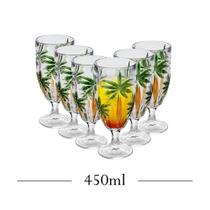 Jogo de Taças Cristal Ecológico Palm Tree 450 ml com 6 Peças Wolff Jogo de Taças Cristal Ecológico Palm Tree 450 ml com 6 Peças Wolff