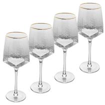 Jogo de Taças De Champagne Vinho Espumante Cristal 600ml 4Un