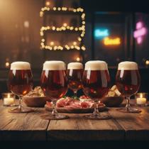 Jogo de Taças de Cristal Bock para Cerveja 380ml 6pcs Ruvolo