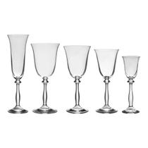 Jogo de Taças De Cristal Bohemia Angela 30 Peças Jogo de Taças De Cristal Bohemia Angela 30 Peças