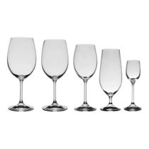 Jogo de Taças De Cristal Bohemia Linha Roberta 30 Peças Jogo de Taças De Cristal Bohemia Linha Roberta 30 Peças