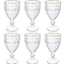 Jogo De Taças De Cristal Ecológico Fio De Ouro Imperial 330m Jogo De Taças De Cristal Ecológico Fio De Ouro Imperial 330m