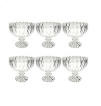 Jogo de Taças de Sobremesa Áster em Vidro com 6 Peças 230ml - Dolce Home Jogo de Taças de Sobremesa Áster em Vidro com 6 Peças 230ml - Dolce Home