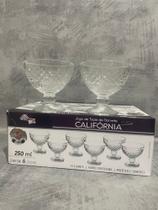Jogo de Taças de Sorvete Califórnia Vidro 250ml Jogo de Taças de Sorvete Califórnia Vidro 250ml