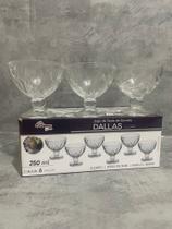 Jogo de Taças de Sorvete Dallas Vidro 250ml Jogo de Taças de Sorvete Dallas Vidro 250ml