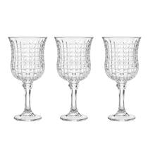 Jogo de Taças de Vidro 3un 150ml Mônaco Art House