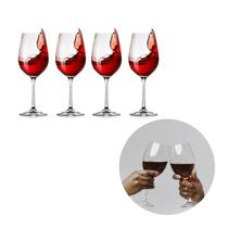 Jogo de Taças de Vidro Água E Vinho Tinto 365ml Luxo 4 UN Jogo de Taças de Vidro Água E Vinho Tinto 365ml Luxo 4 UN