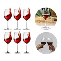 Jogo de Taças de Vidro Água E Vinho Tinto 365ml Luxo 6 UN Jogo de Taças de Vidro Água E Vinho Tinto 365ml Luxo 6 UN