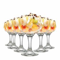 Jogo de Taças de Vidro Barcelona Para Sobremesa Vidro 300ml 6 Pcs Ruvolo