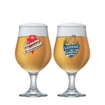Jogo de Taças de Vidro Bélgica Frases Rótulo para Cerveja 380ml, 2 pcs Ruvolo