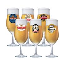 Jogo de Taças de Vidro Berlin Rótulo para Cerveja 330ml, 6 pcs Ruvolo