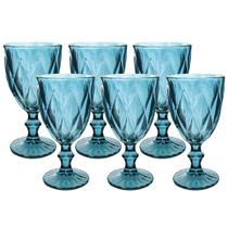 Jogo De Taças De Vidro Color Com 6 Peças 330ml