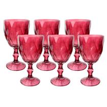 Jogo De Taças De Vidro Color Com 6 Peças 330ml