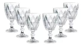 Jogo De Taças De Vidro Diamond 300ml Cor Jogo De Taças De Vidro Diamond 300ml Cor