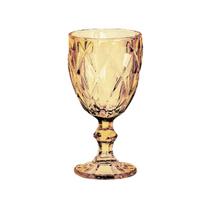 Jogo De Taças De Vidro Dourado 260Ml - 6 Pcs