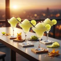 Jogo de Taças de Vidro Margarita Para Drink 300ml 4 Pcs Ruvolo Jogo de Taças de Vidro Margarita Para Drink 300ml 4 Pcs Ruvolo