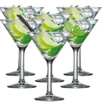 Jogo de Taças de Vidro Martini para Drink 225ml, 6 pcs Ruvolo