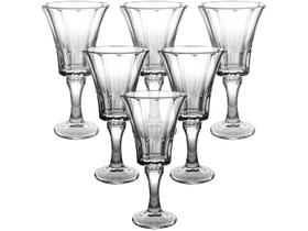 Jogo de Taças de Vidro para Água e vinho Transparente 230ml 6 Peças Hauskraft Jennie