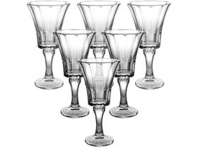 Jogo de Taças de Vidro para Água e vinho Transparente 230ml 6 Peças Hauskraft Jennie