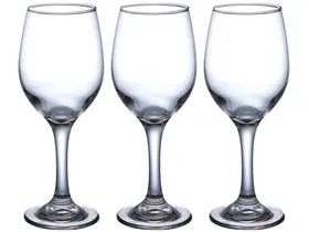 Jogo de Taças de Vidro para Água e vinho Transparente 320ml 3 Peças Hauskraft Cecina