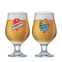Jogo de Taças de Vidro para Cerveja Beer Master Rótulo 380ml, 2 pcs Ruvolo