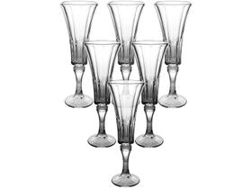 Jogo de Taças de Vidro para Champanhe Transparente 164ml 6 Peças Hauskraft Jennie