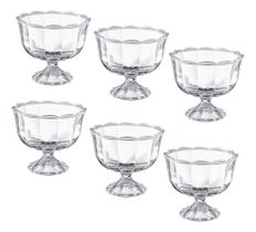 Jogo De Taças De Vidro Peach 410ml 6 Peças
