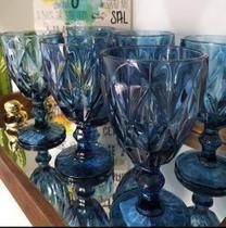 Jogo de Taças Diamond 6 Unidades Azul Prime