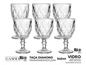 Jogo de Taças Diamond Vidro 340ml - Design Moderno e Elegante Jogo de Taças Diamond Vidro 340ml - Design Moderno e Elegante