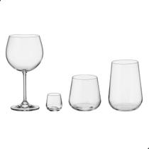 Jogo de Taças e Copos de Cristal Bohemia 24 Peças
