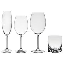 Jogo de Taças e Copos de Cristal Bohemia 24 Peças