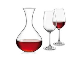 Jogo de Taças e Decanter 7 Peças Viola Cristal Bohemia
