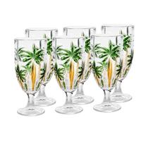 Jogo de Taças em Cristal Ecológico Wolff Palm Tree Sprayed 6 Peças 450ml: Elegância e Sustentabilidade para Seus Brindes Jogo de Taças em Cristal Ecológico Wolff Palm Tree Sprayed 6 Peças 450ml: Elegância e Sustentabilidade para Seus Brindes