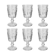 Jogo de taças em vidro para água tropical Lyor Palm 310ml 6 peças