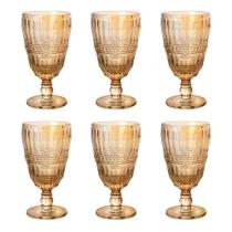 Jogo de Taças Fratello Ambar Luster 330 ml com 6 Peças L'hermitage - Lhermitage Jogo de Taças Fratello Ambar Luster 330 ml com 6 Peças L'hermitage - Lhermitage