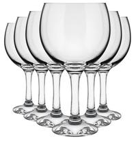 Jogo de taças gin tonica em vidro cristal 600ml 6 pc