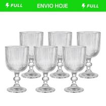 Jogo De Taças Graffiato 370 Ml Com 6 ou 3 Unidades De Vidro Transparente