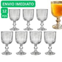 Jogo De Taças Graffiato 370 Ml Com 6 ou 3 Unidades De Vidro Transparente